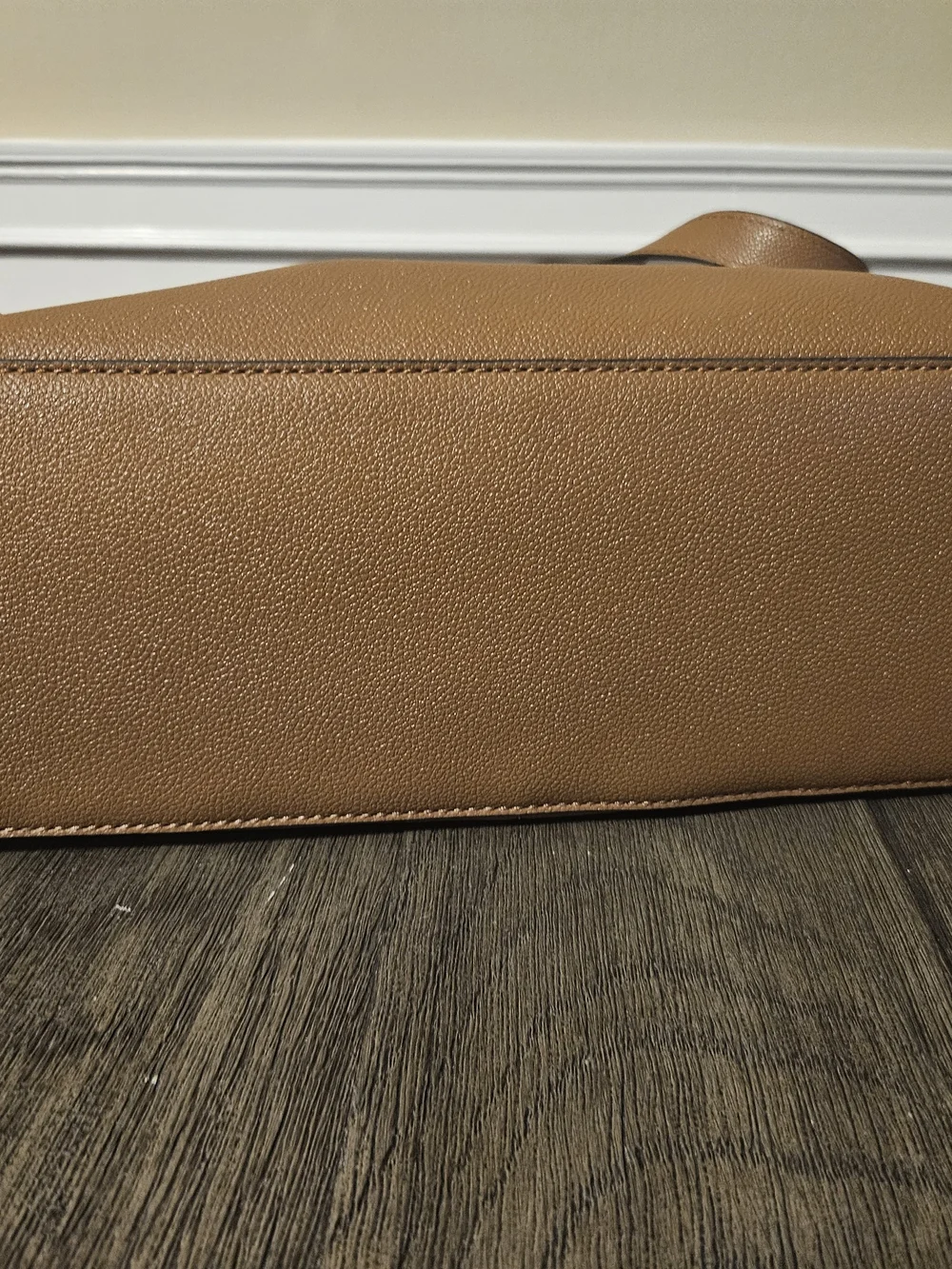 GUESS Women's Tan Leather Tote Bag